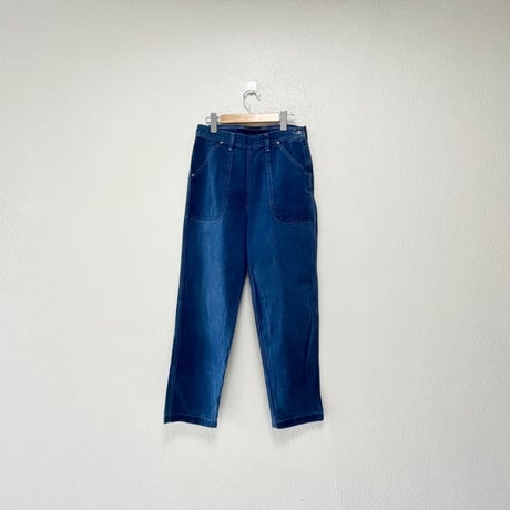 GRANDMA MAMA DAUGHTER ライトデニムサイドジップテパードパンツ