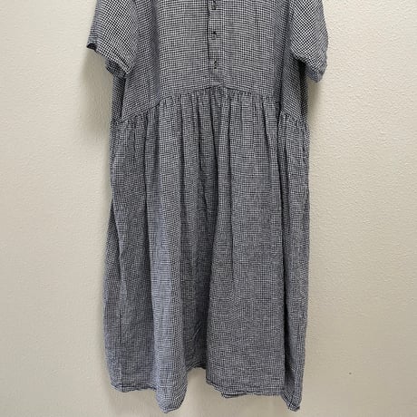 nest Robe FRENCH LINEN GINGHAM SHIRT DRESS