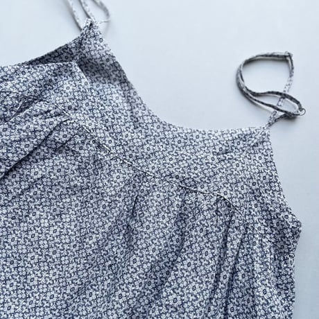 nest Robe×Vlas Blomme 別注 リネンフラワープリントキャミソールワンピース