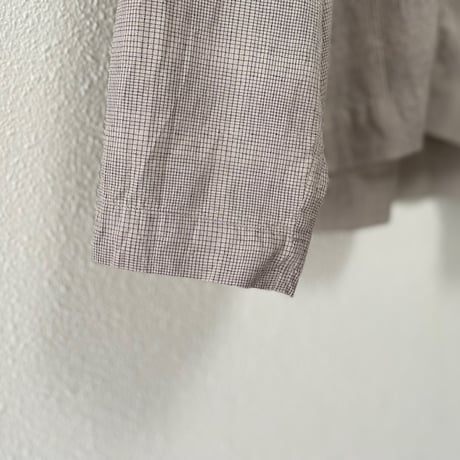 2026 / 販売継続品 / タグ付き未使用品 / INDIA INDUSTRY  ファインラインチェック カーディガンシャツ