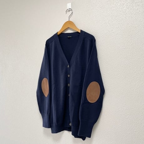 R&D.M.Co-  エルボーパッチVネックカーディガン