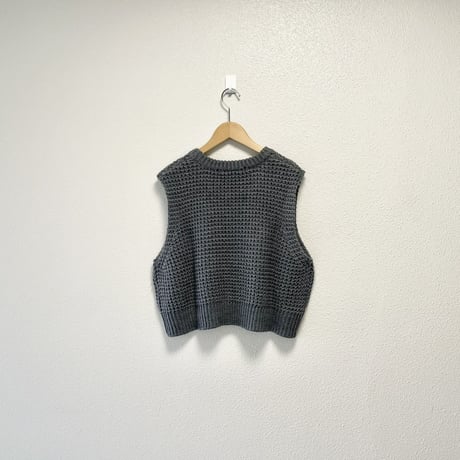 2024AW /未使用品/ mizuiro ind ワッフルニットベスト