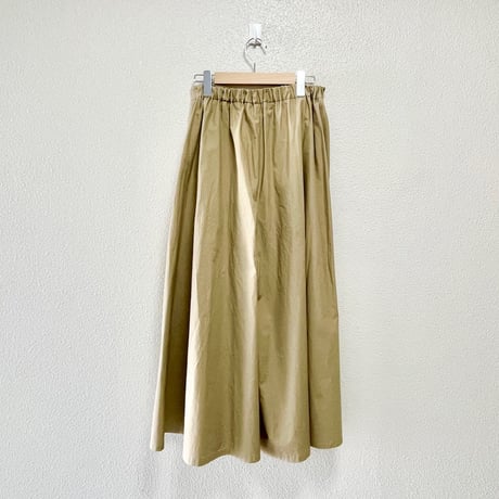 mizuiroind フロントタック フレアワイドパンツ