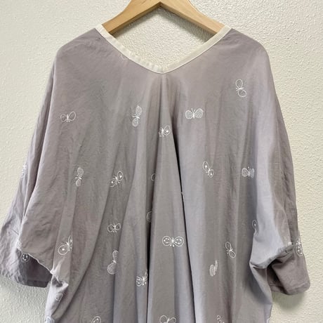mina perhonen laundry  choucho コットンシルクフレアワンピース