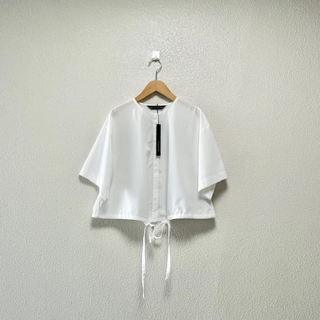 2025SS / タグ付き未使用品 mizuiro ind ドローストリングシャツ