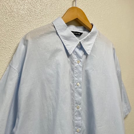 mizuiro ind ハーフスリーブワイドシャツ