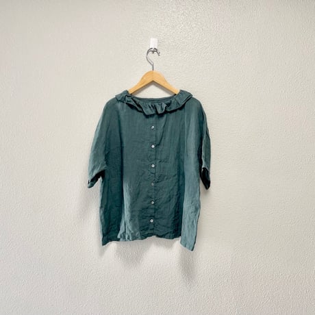 nest Robe  リネンフリルカラー 2way ブラウス