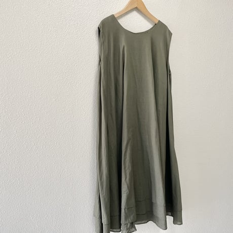 mizuiro ind  ダブルヘムロングワンピース