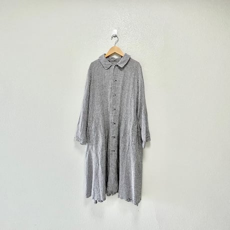 nest Robe ヘンプ先染めギンガムコート