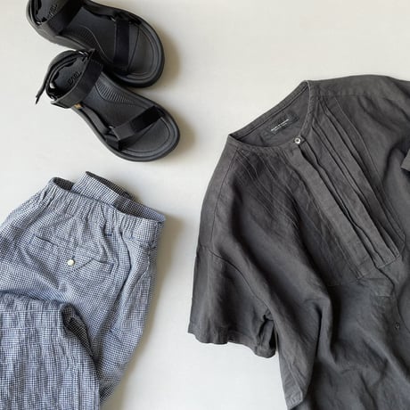 Hands of creation tack middle length stand shirt