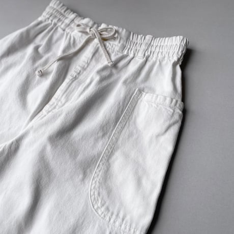 atelier naruse  コットンデニムWゴムバルーンパンツ