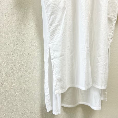 MidiUmi lace combi frill shirt OP