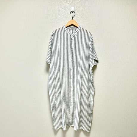 NATURAL LAUNDRY 先染めリネン ドルマンワンピース