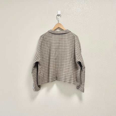 nest Robe 撚り杢チェックジャケット