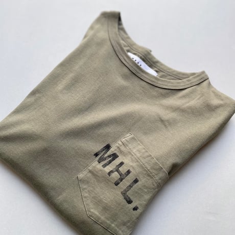 MHL. PRINTED COTTON JERSEY LOGO T-SHIRT