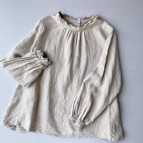nest Robe リネンスタンドフリルブラウス