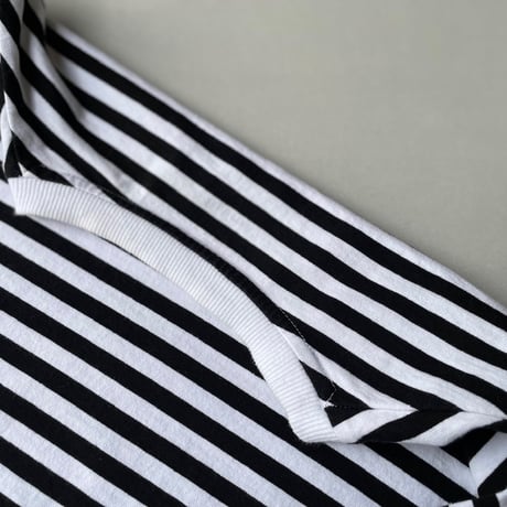 2024AW / Veritecoeur 天竺クルーネック  ボーダーロングスリーブTシャツ
