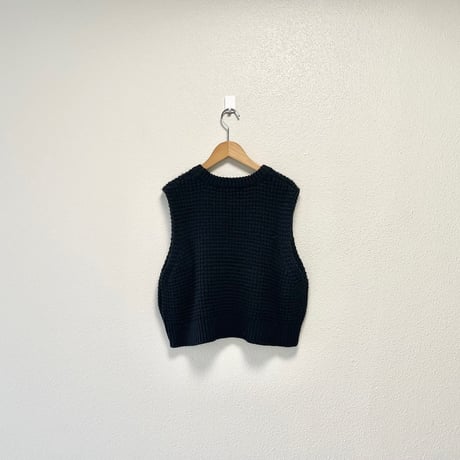 2024AW /未使用品/ mizuiro ind ワッフルニットベスト
