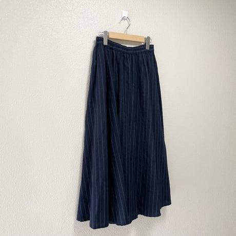 タグ付き未使用品 / 2023SS / conges payes ADIEU TRISTESSE ピンストライプフレアスカート