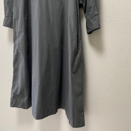 2024AW / MHL. WASHED COTTON POPLIN DRESS