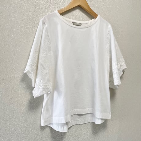 Chou Chou de maman 刺繍袖カットソー