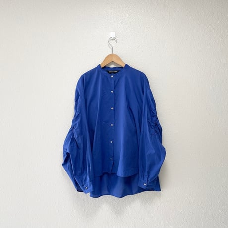 2023 / 定番販売品 / mizuiro ind バックギャザーワイドシャツ