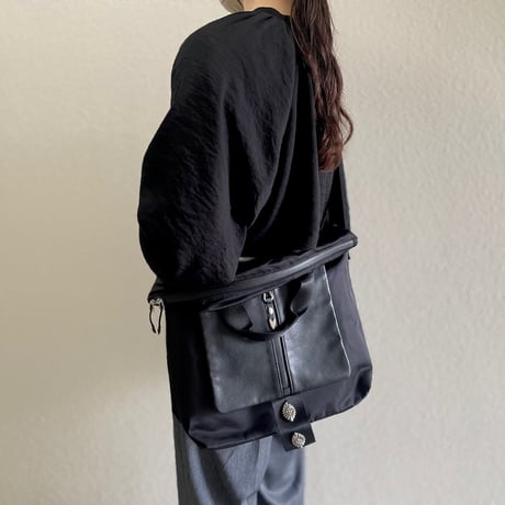 ear PAPILLONNER 【BURLAP OUTFITTER×ear】 メタルパーツコンビトートバッグ