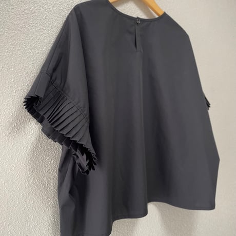 mizuiro ind pleats slv P/O プリーツスリーブプルオーバー