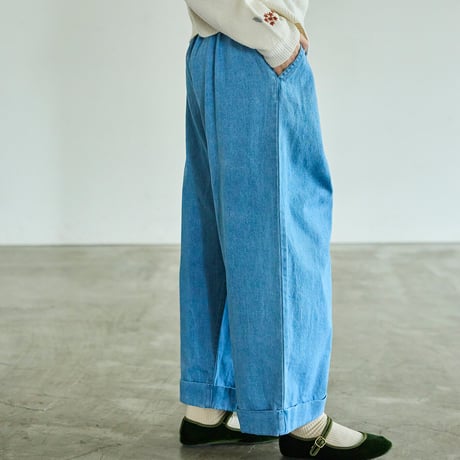 【3色展開】select ロールアップデニムパンツ