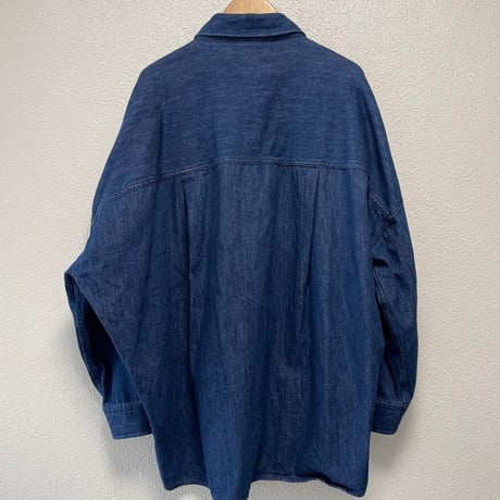 2024AW / 人気完売品 雑誌LEEオリジナルブランド 12closet × エディター伊藤真知さん コラボ コクーンデニムシャツ