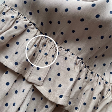 BEAUTY&YOUTH UNITED ARROWS 別注 NE QUITTEZ PAS! ドットフリル ロングスカート