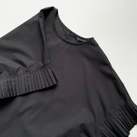 mizuiro ind pleats slv P/O プリーツスリーブプルオーバー