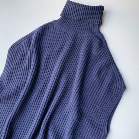 未使用品 / タグ付き / NATURAL LAUNDRY ラムウール RIBタートルベスト