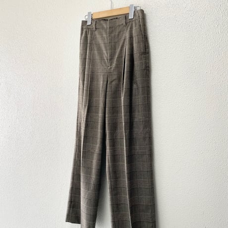 2024AW / Simplicite チェックツータックワイドパンツ