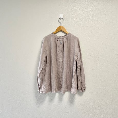 nest Robe リネンスタンドフリルブラウス
