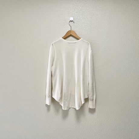 mizuiro ind クルーネックコットンカーディガン