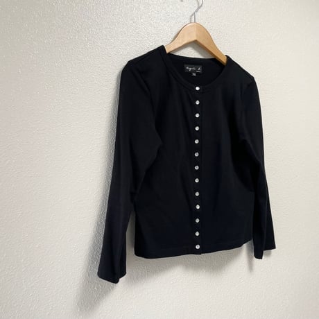 agnès b.  オーガニックコットン 長袖 カーディガンプレッション ”Le Petit”