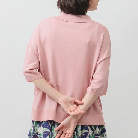 【5色展開】select ポロ衿ニット
