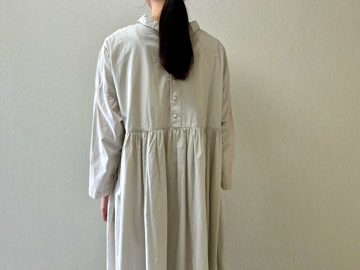 ネストローブ nest Robe コットン 的確 ロールカラー モアギャザー  