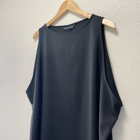 mizuiroind 2024AW ボートネックノースリーブワンンピース