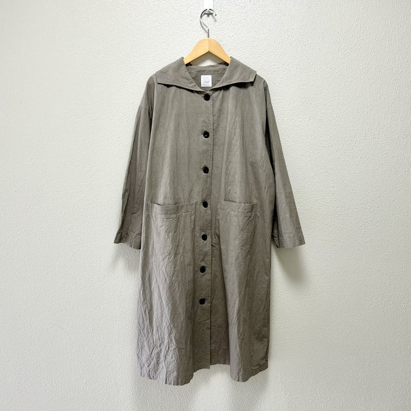 スプリングコート 重ね 襟 with coat ina 後ろ重ね襟スプリングコート