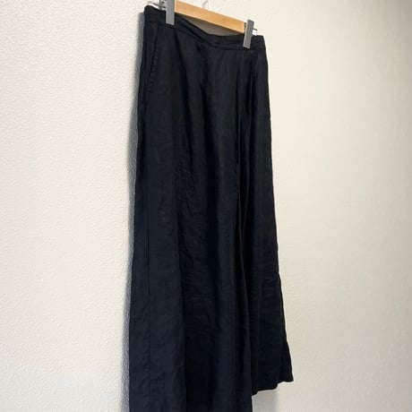 2024SS / grin  40リネン ラップキュロットパンツ