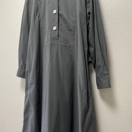 2024AW / MHL. WASHED COTTON POPLIN DRESS