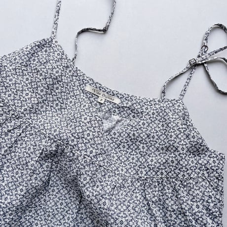 nest Robe×Vlas Blomme 別注 リネンフラワープリントキャミソールワンピース
