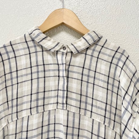 nest Robe リネンチェック2wayワンピース タータンチェック