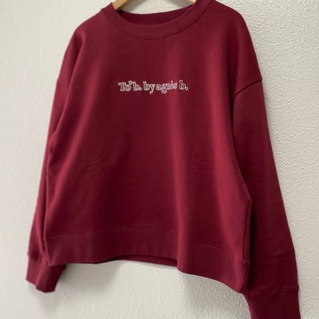 販売継続品 / 未使用品 To b. by agnes b.  コットン ロゴ スウェットプルオーバー