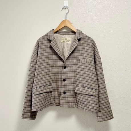 nest Robe 撚り杢チェックジャケット