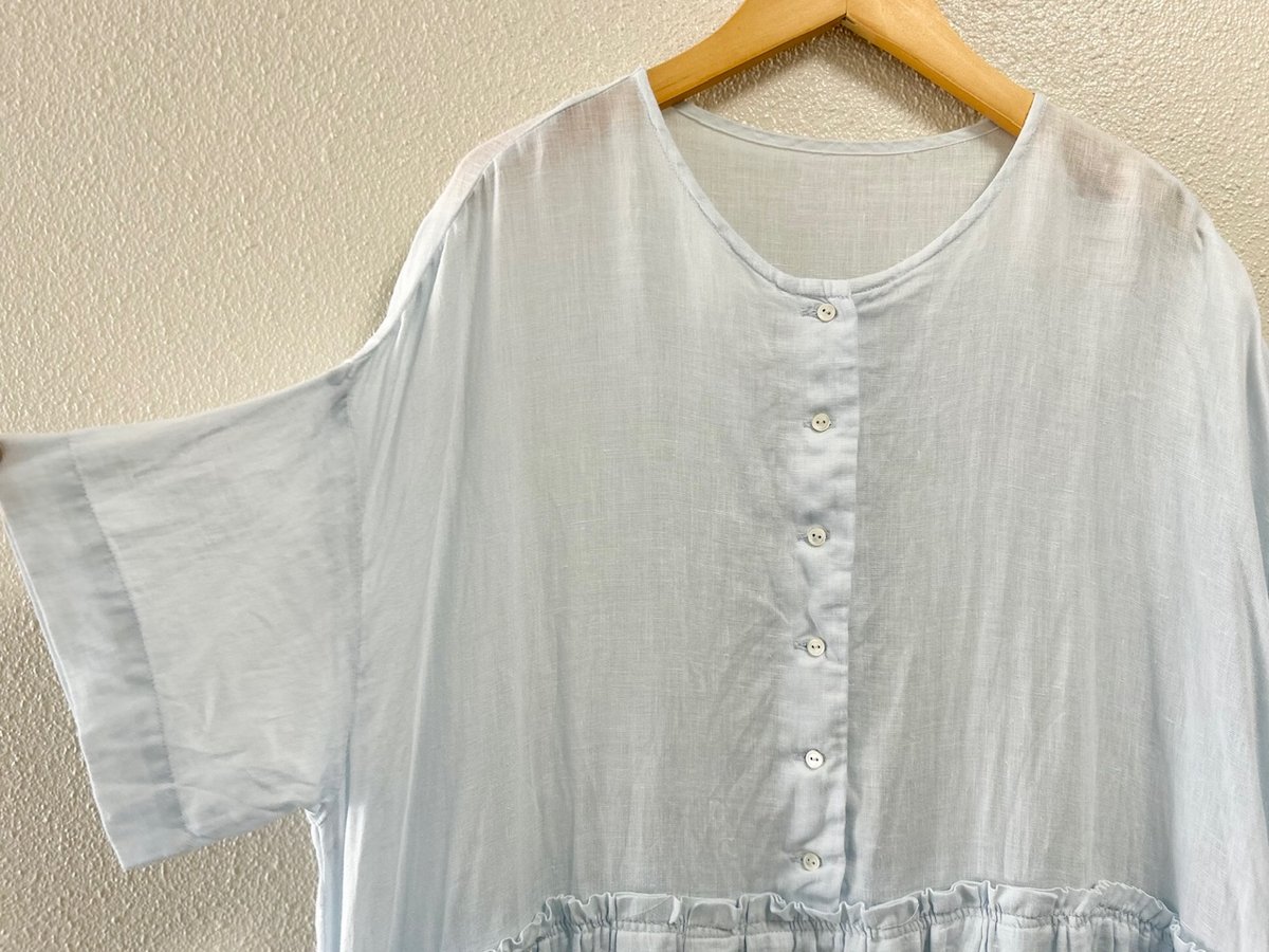 nest Robe リネンタックギャザー半袖ワンピース | Lisululu online