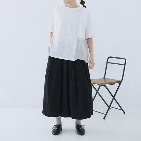 【3色展開】 select パッチワーク切替カットソー