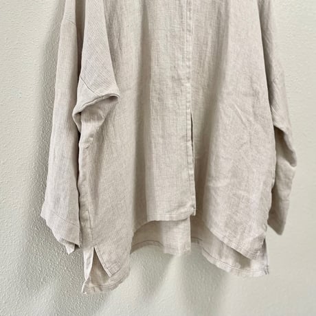 中川政七商店 麻の二重織りカーディガン